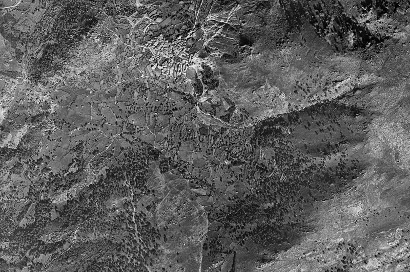 Ortofoto de 1956-1957 del núcleo de Cabezabellosa