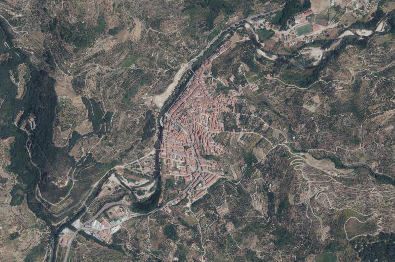 Ortofoto actual del núcleo de Cabezuela del Valle