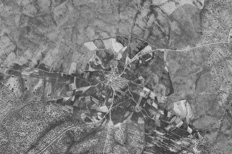 Ortofoto de 1956-1957 del núcleo de Cachorrilla