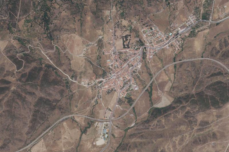 Ortofoto actual del núcleo de Cañaveral