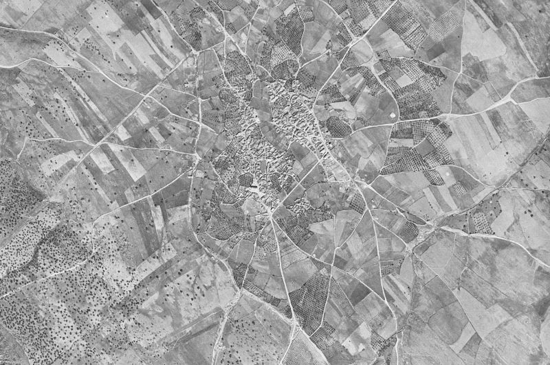 Ortofoto de 1956-1957 del núcleo de Carrascalejo
