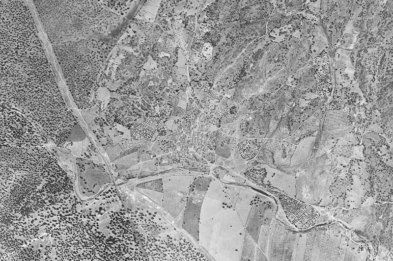 Ortofoto de 1956-1957 del núcleo de Casas de Don Antonio