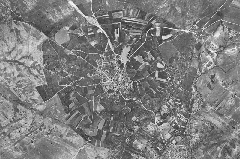 Ortofoto de 1956-1957 del núcleo de Casas de Don Gómez
