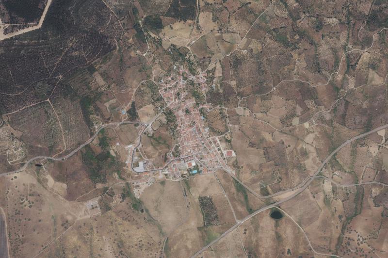 Ortofoto actual del núcleo de Casas de Millán