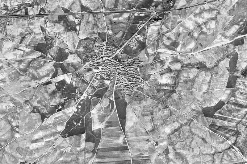 Ortofoto de 1956-1957 del núcleo de Casatejada