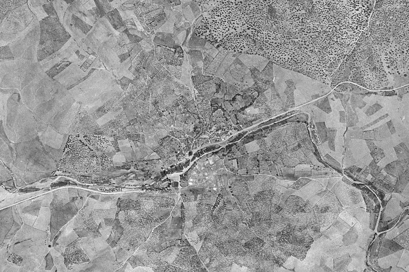 Ortofoto de 1956-1957 del núcleo de Cerezo