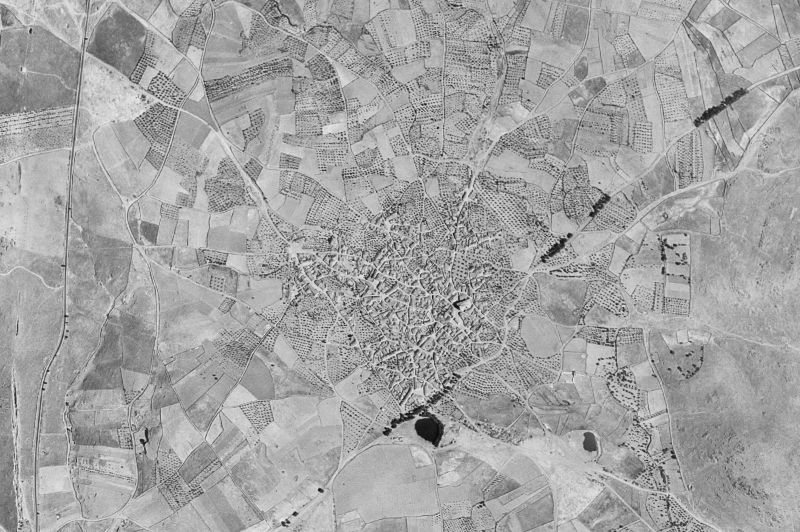 Ortofoto de 1956-1957 del núcleo de Escurial