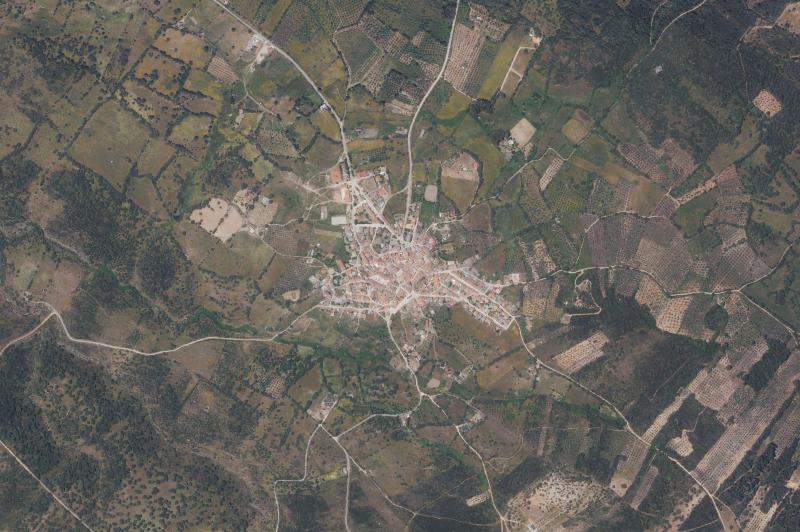 Ortofoto actual del núcleo de Fresnedoso de Ibor