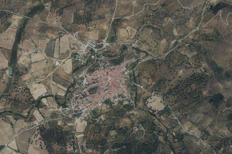 Ortofoto actual del núcleo de Garciaz
