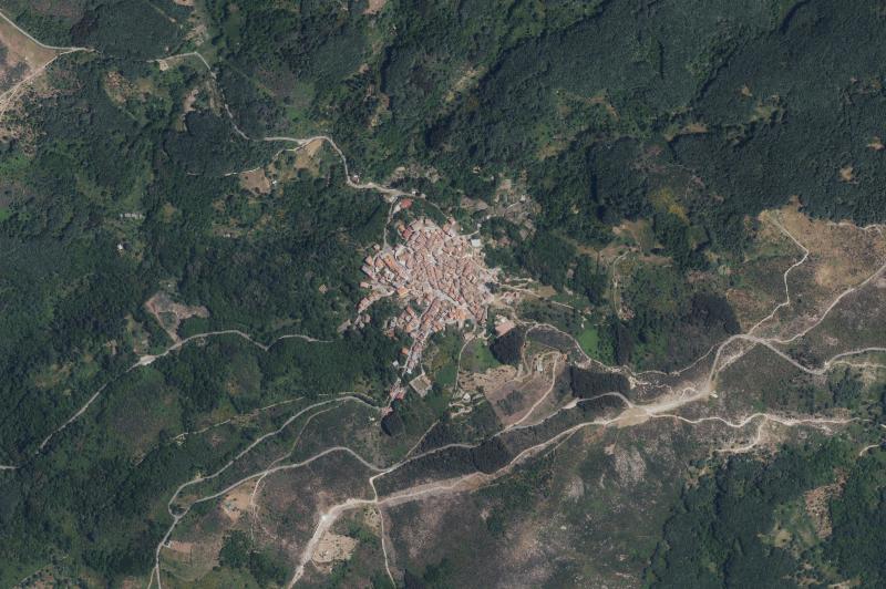 Ortofoto actual del núcleo de La Garganta