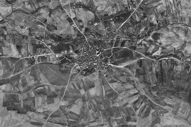 Ortofoto de 1956-1957 del núcleo de El Gordo