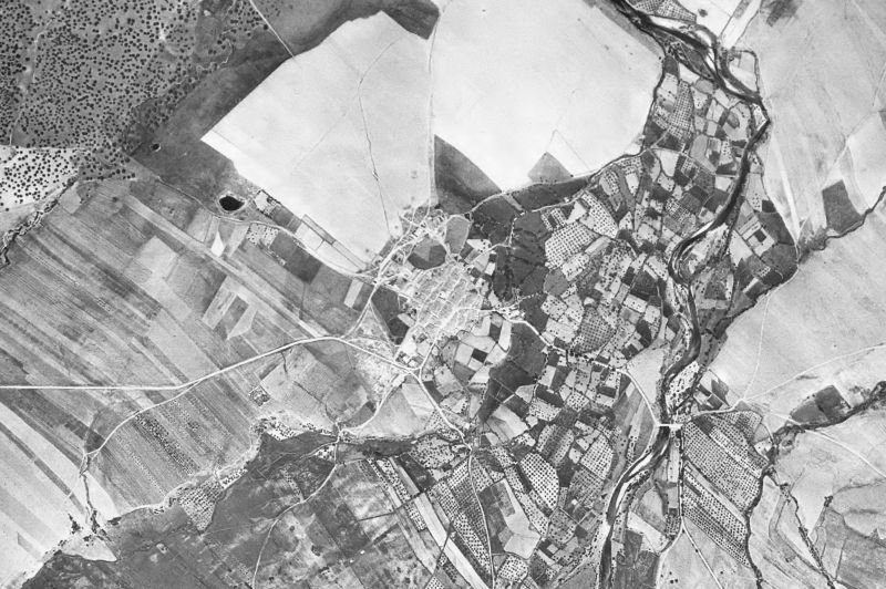 Ortofoto de 1956-1957 del núcleo de La Granja