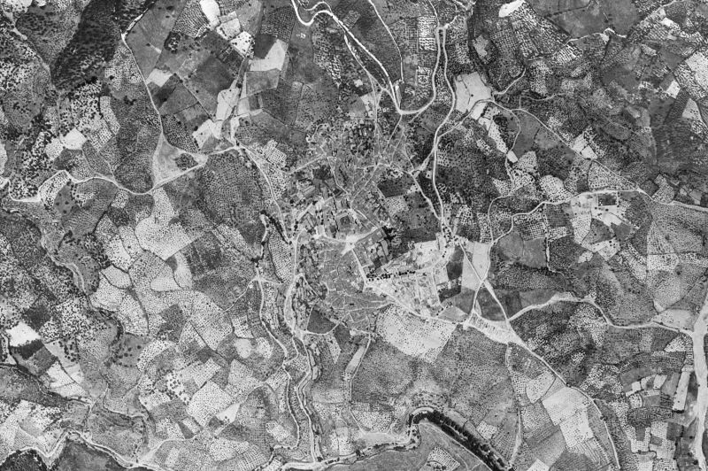 Ortofoto de 1956-1957 del núcleo de Guadalupe