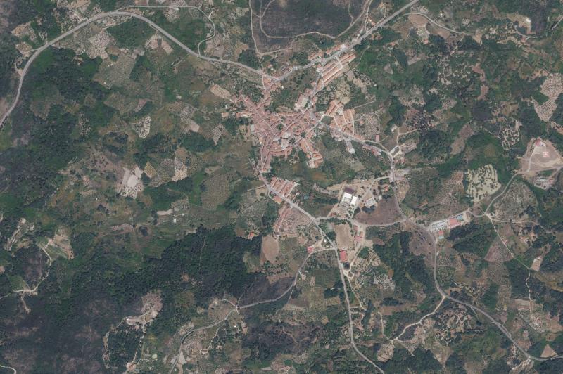Ortofoto actual del núcleo de Hoyos