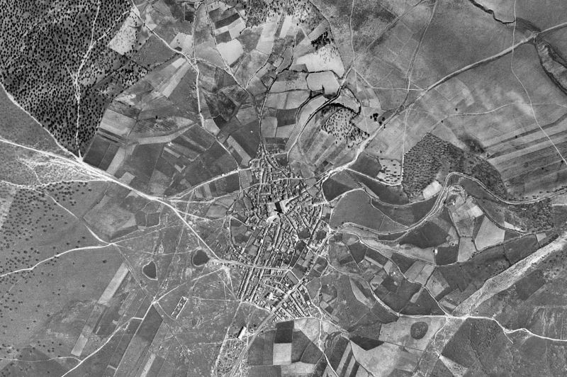 Ortofoto de 1956-1957 del núcleo de Jaraicejo
