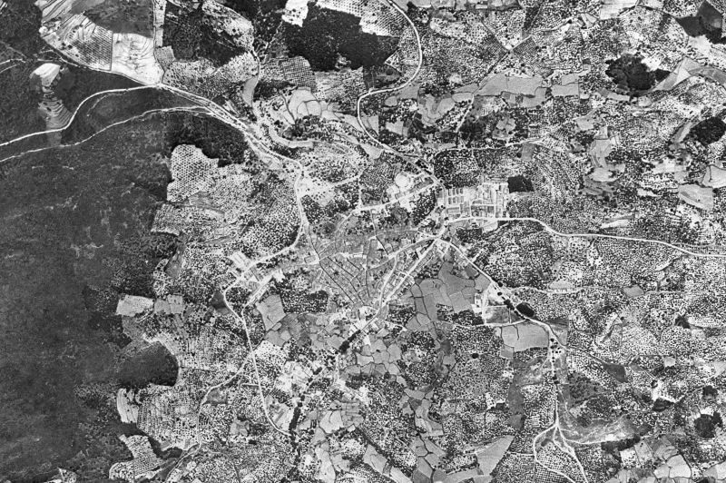 Ortofoto de 1956-1957 del núcleo de Jaraíz de la Vera