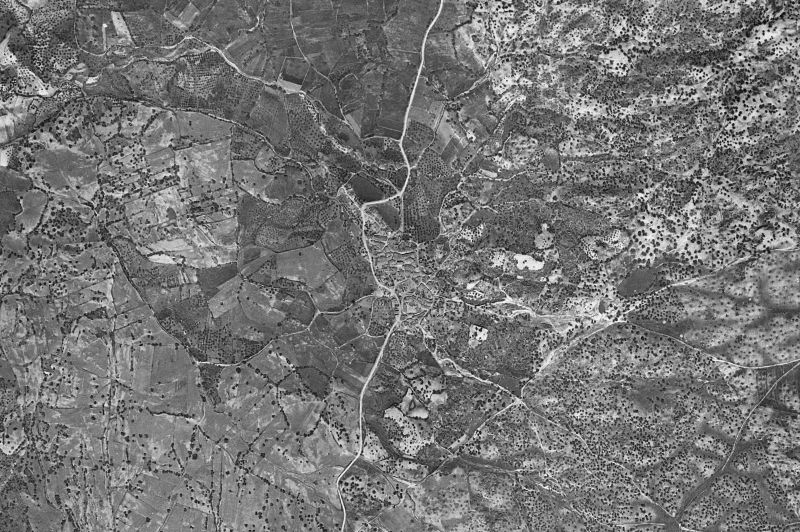 Ortofoto de 1956-1957 del núcleo de Millanes