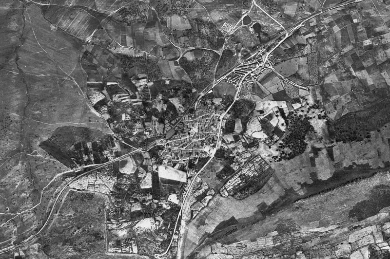 Ortofoto de 1956-1957 del núcleo de Mirabel