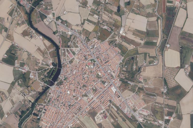 Ortofoto actual del núcleo de Moraleja