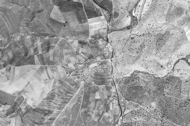 Ortofoto de 1956-1957 del núcleo de Morcillo