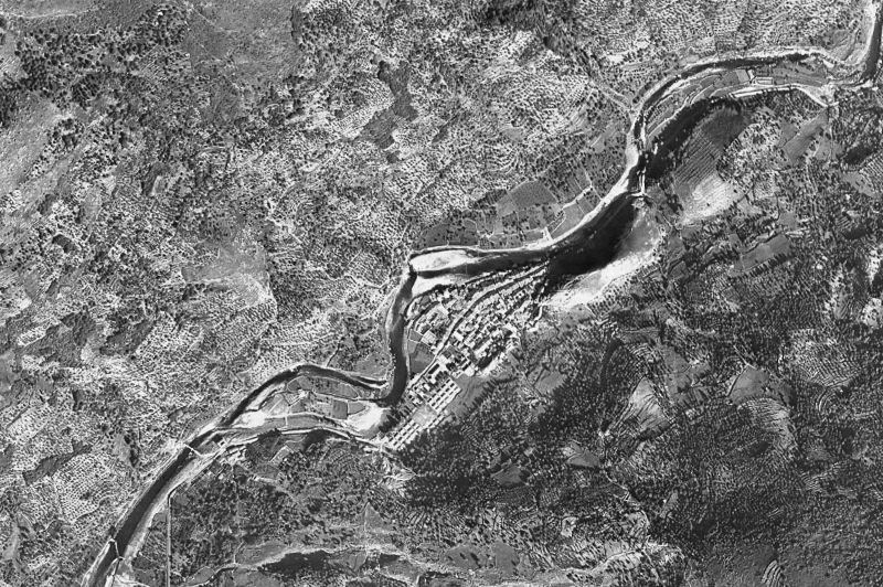 Ortofoto de 1956-1957 del núcleo de Navaconcejo