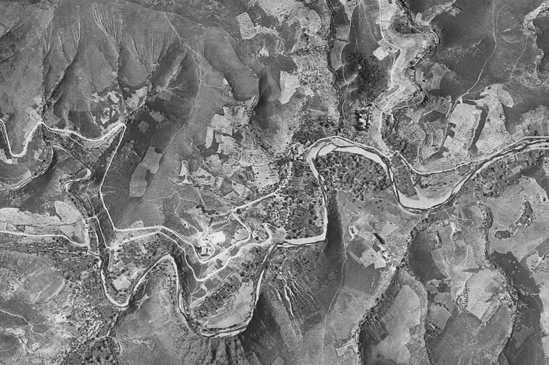Ortofoto de 1956-1957 del núcleo de Nuñomoral