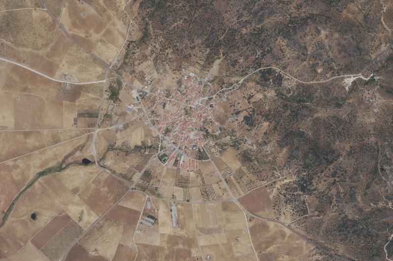 Ortofoto actual del núcleo de Plasenzuela