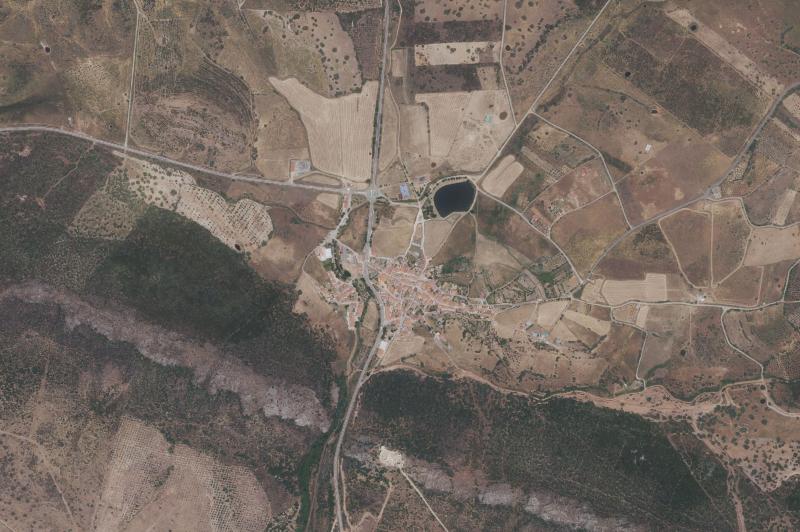 Ortofoto actual del núcleo de Portezuelo