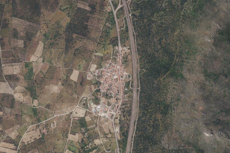 Ortofoto actual del núcleo de Puerto de Santa Cruz