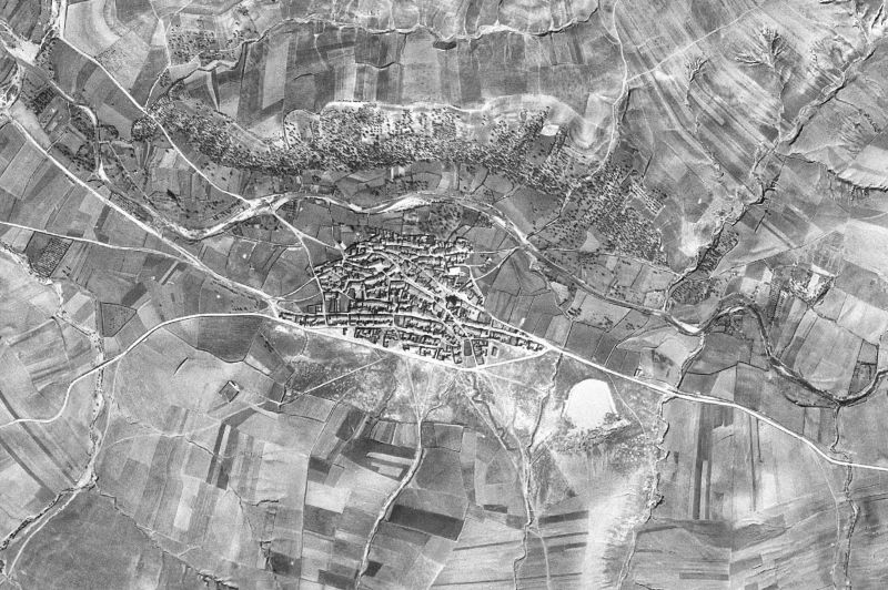 Ortofoto de 1956-1957 del núcleo de Riolobos