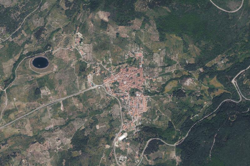 Ortofoto actual del núcleo de San Martín de Trevejo