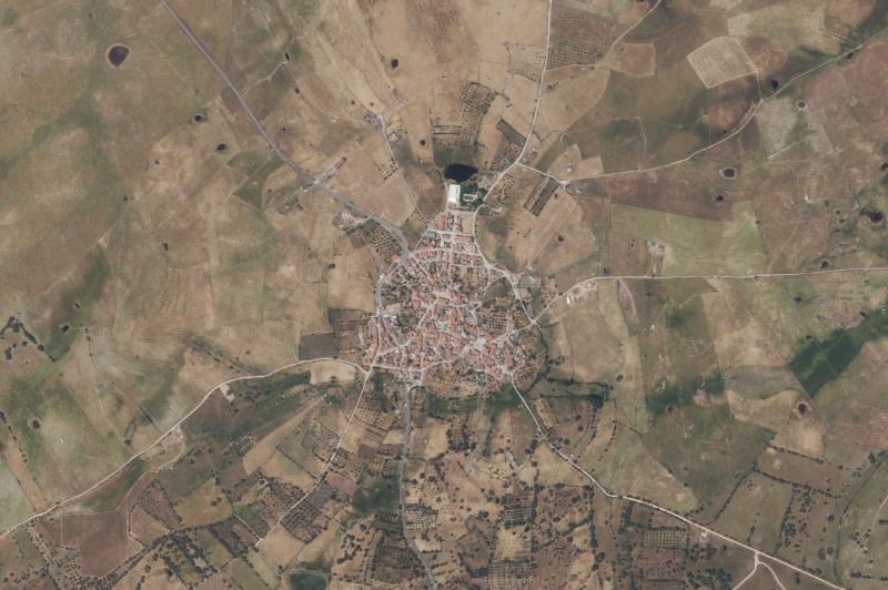 Ortofoto actual del núcleo de Santa Ana