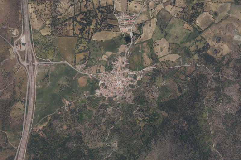 Ortofoto actual del núcleo de Santa Cruz de la Sierra