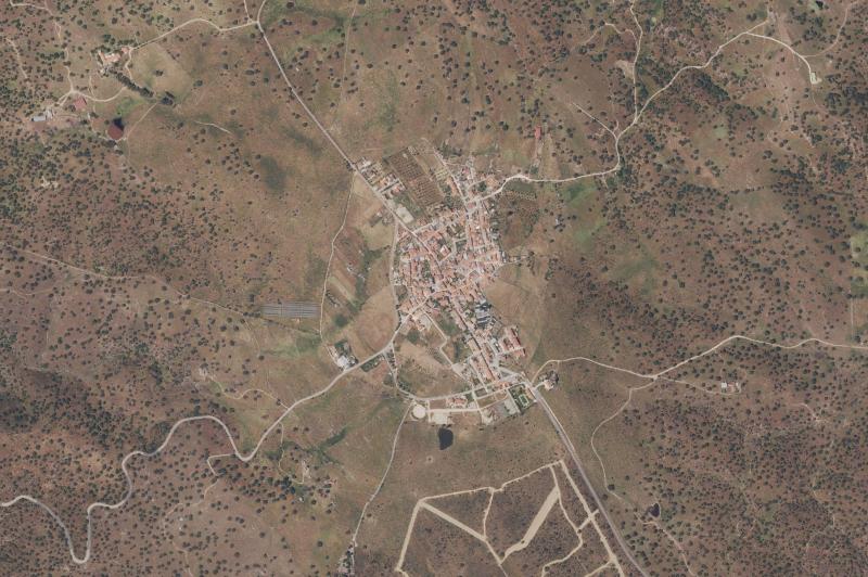 Ortofoto actual del núcleo de Santa Marta de Magasca