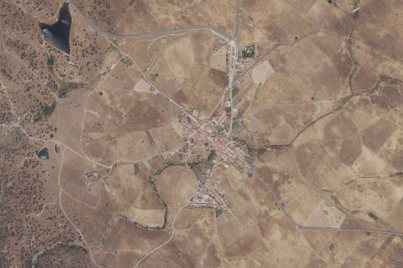 Ortofoto actual del núcleo de Santiago del Campo