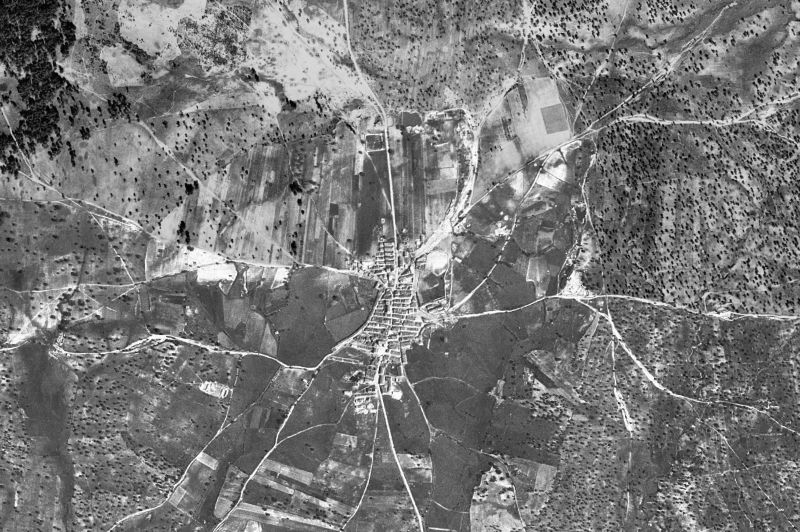 Ortofoto de 1956-1957 del núcleo de Talayuela