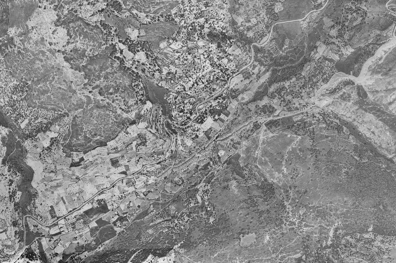 Ortofoto de 1956-1957 del núcleo de Tornavacas