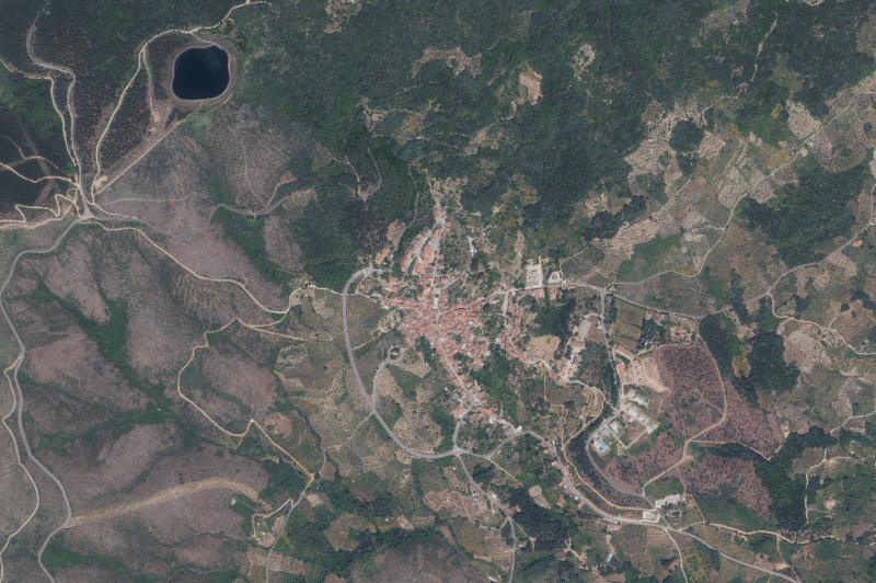 Ortofoto actual del núcleo de Torre de Don Miguel