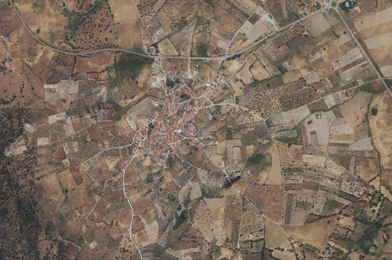 Ortofoto actual del núcleo de Torre de Santa María