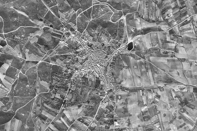 Ortofoto de 1956-1957 del núcleo de Torrejoncillo