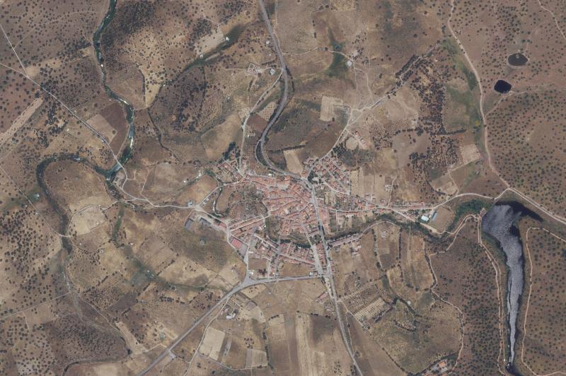 Ortofoto actual del núcleo de Torrejón el Rubio