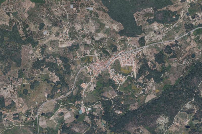 Ortofoto actual del núcleo de Torremenga