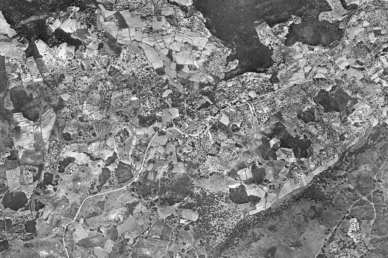 Ortofoto de 1956-1957 del núcleo de Torremenga