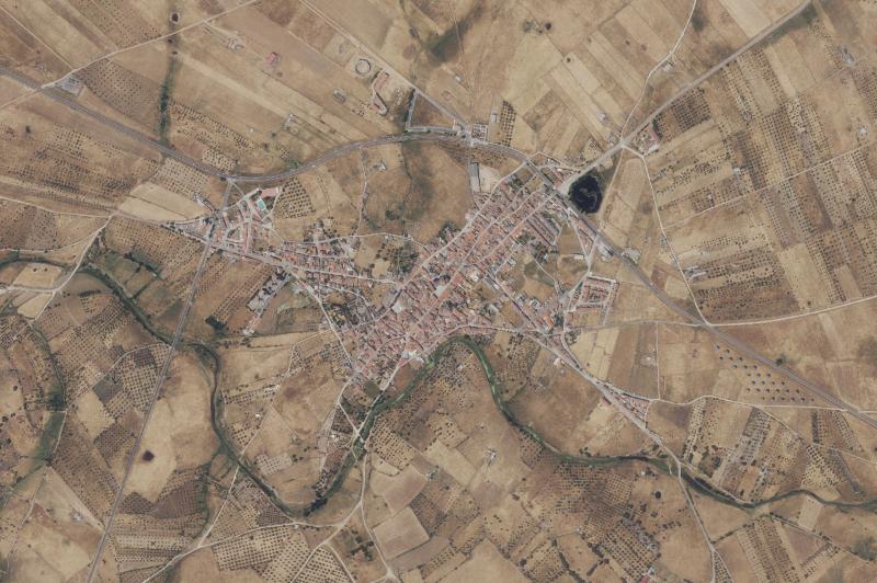 Ortofoto actual del núcleo de Torremocha