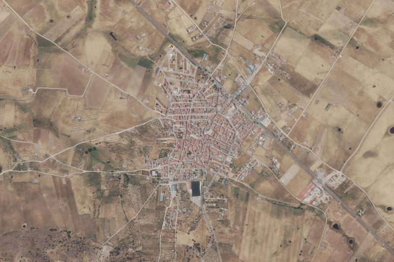 Ortofoto actual del núcleo de Torreorgaz