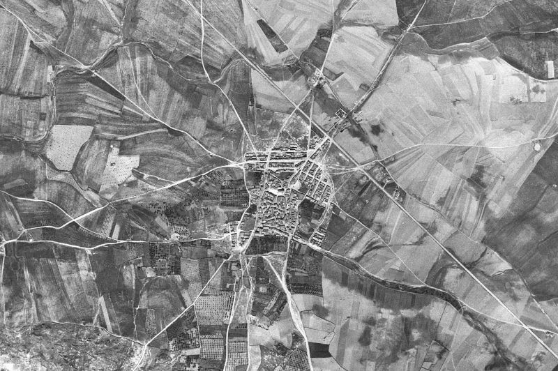 Ortofoto de 1956-1957 del núcleo de Torreorgaz