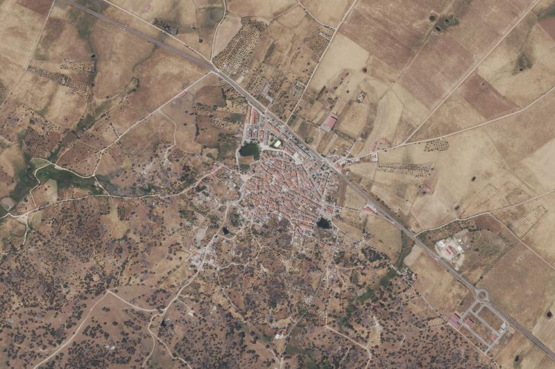 Ortofoto actual del núcleo de Torrequemada