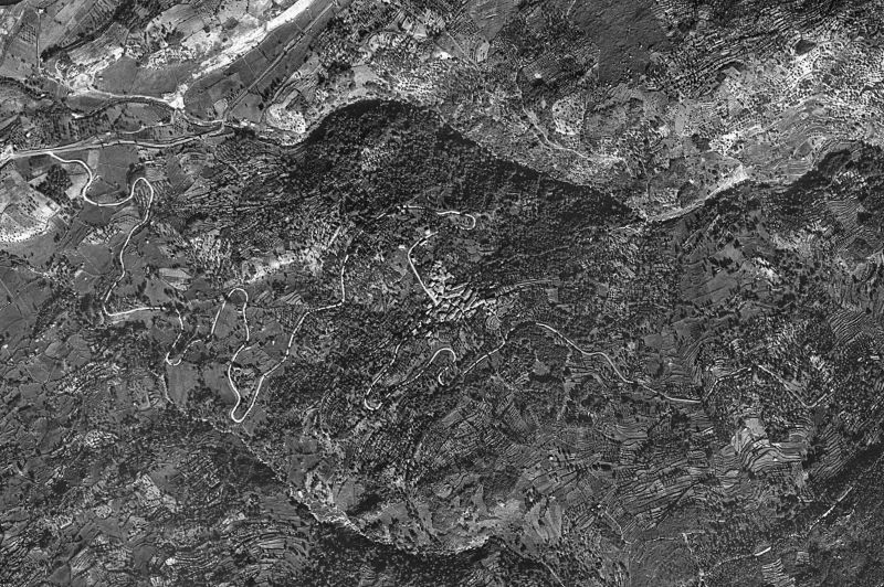 Ortofoto de 1956-1957 del núcleo de Valdastillas