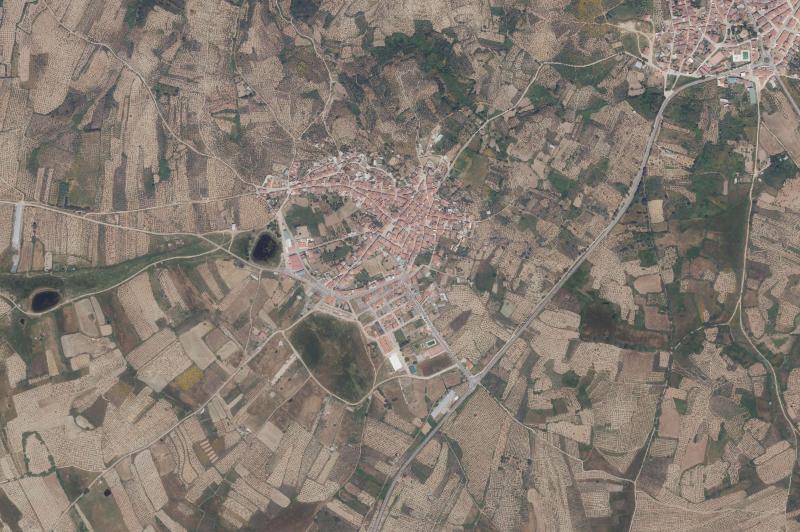 Ortofoto actual del núcleo de Villa del Campo