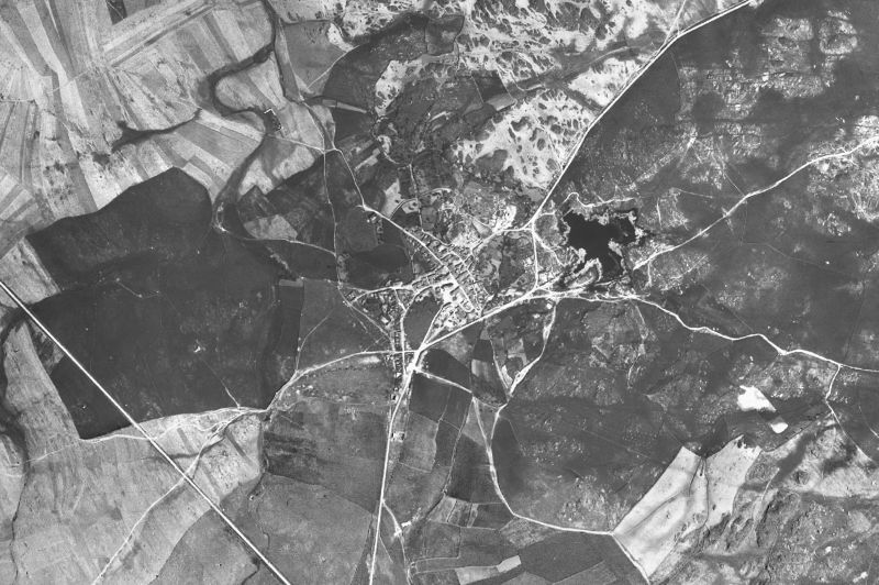 Ortofoto de 1956-1957 del núcleo de Villa del Rey